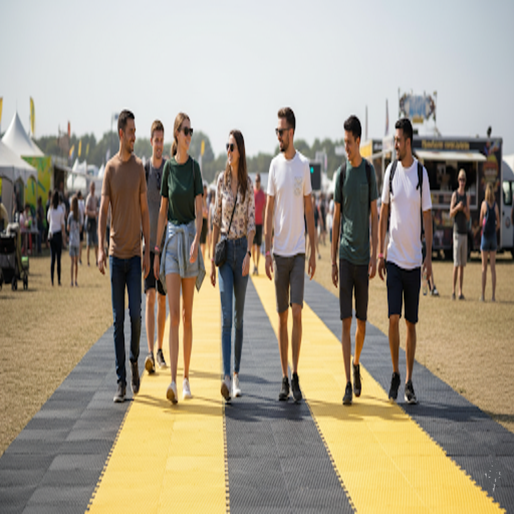 Pedestrian Walkway Mat – Recycled Rubber, Non-Slip, Heavy Duty