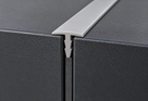 Illustrative use case of light grey 19mm rigid PVC barbed T section installed between panels