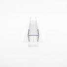 Clear SEAL066 H-profile joint seal cut piece - twin opposed channels joining two 8-10mm glass panels inline