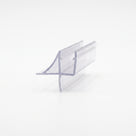 Clear seal offcut on white, glass channel with a swept wing fin and a straight blade below