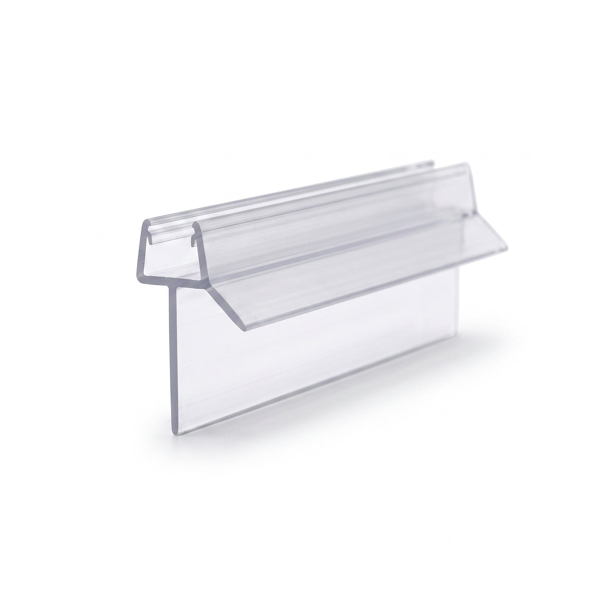 Cut length of SEAL080 clear seal - channel for 4-6mm glass with 30mm straight blade and 8mm angled fin