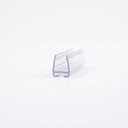 Clear SEAL085 T-seal carrier cut piece - 9.5mm channel for 8-10mm glass with empty T-slot groove