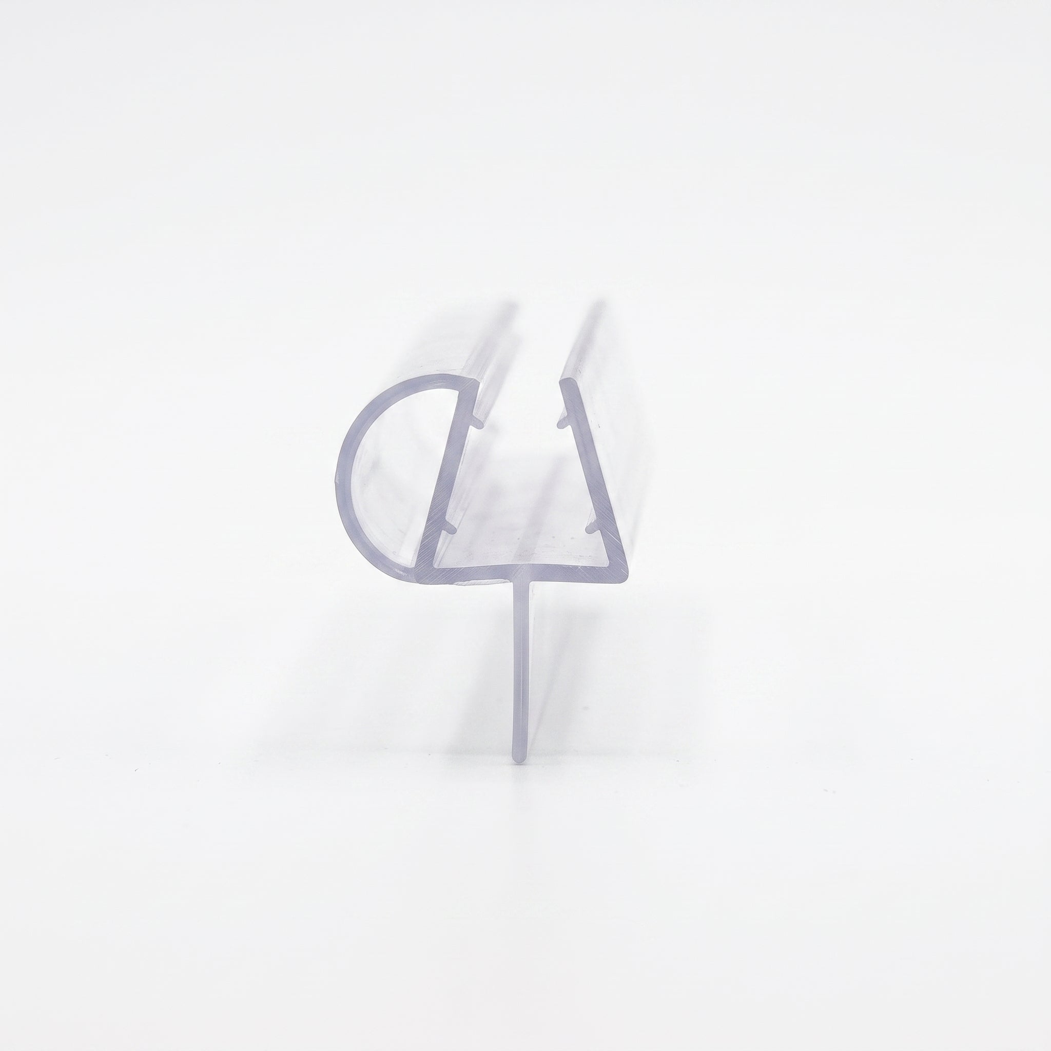 Cut length of SEAL113 clear seal - channel for 8-10mm glass with 8mm side bubble and 9mm blade
