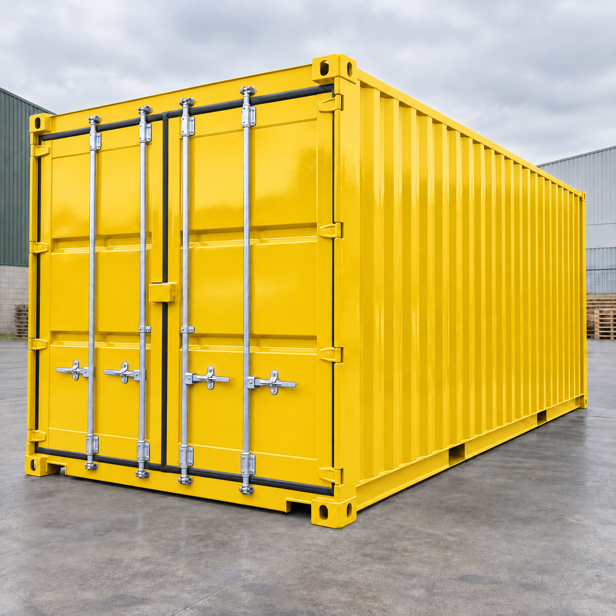 Bright Yellow illustrative application: Skip & Container Gloss Paint – Exterior Metal Refurbishment