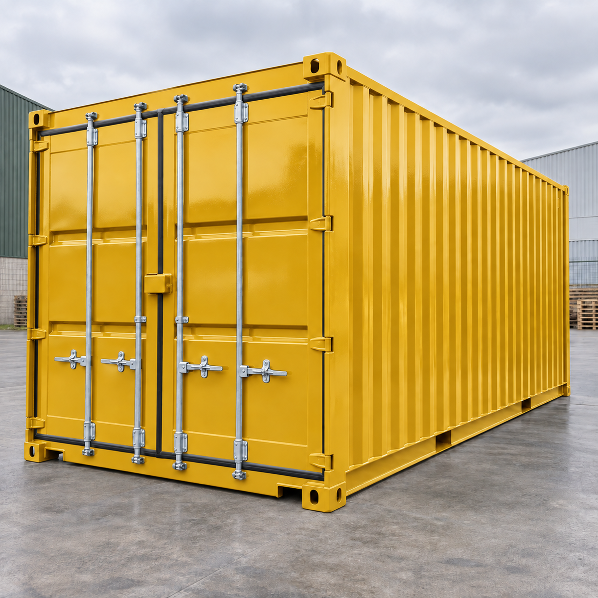 Construction Yellow illustrative application: Skip & Container Gloss Paint – Exterior Metal Refurbishment