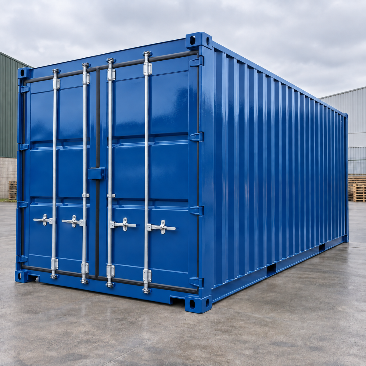 Mid Blue illustrative application: Skip & Container Gloss Paint – Exterior Metal Refurbishment