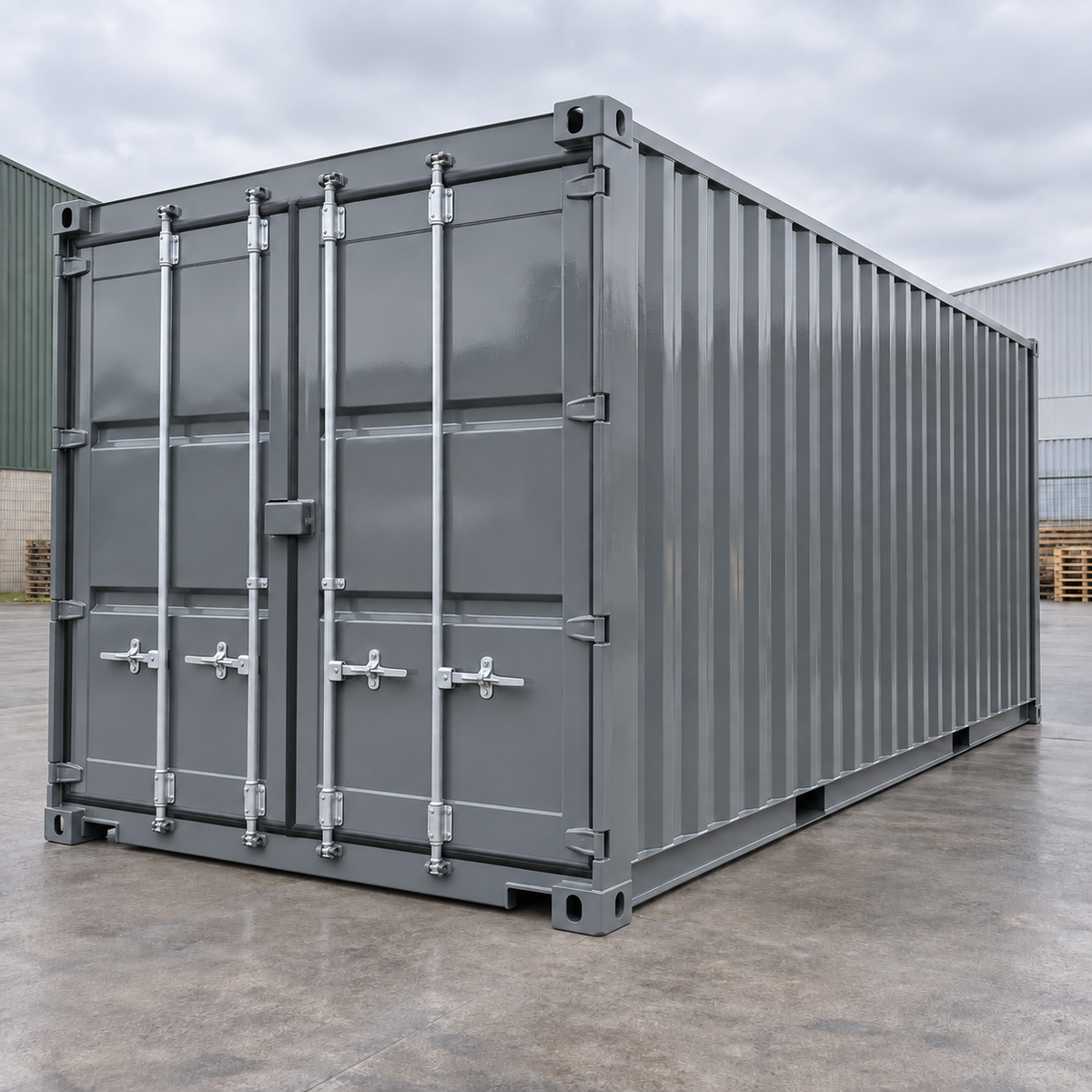Mid Grey illustrative application: Skip & Container Gloss Paint – Exterior Metal Refurbishment