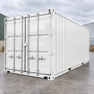 White illustrative application: Skip & Container Gloss Paint – Exterior Metal Refurbishment