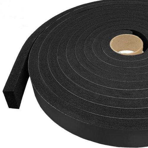 Expanded Neoprene Black Sponge Strip - 10M