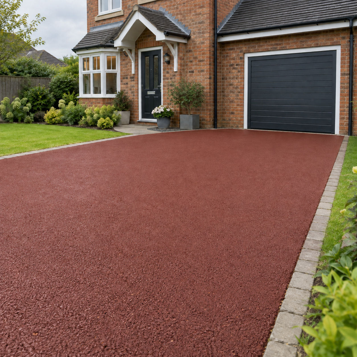 Rustic Red illustrative application: Tarmac Driveway Restorer – Refresh Faded Asphalt