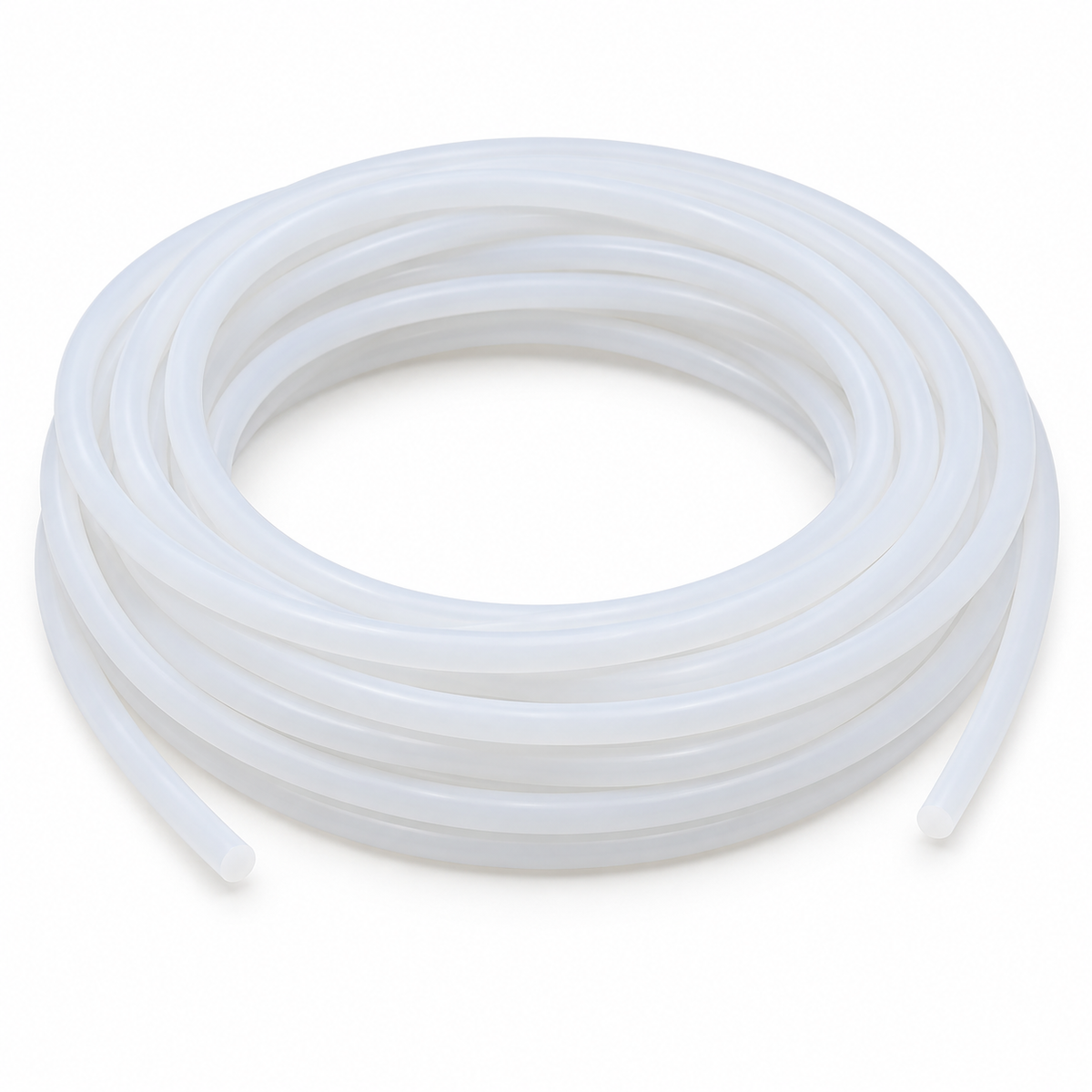 Translucent solid round silicone cord, 3mm nominal diameter, supplied as one 25m length