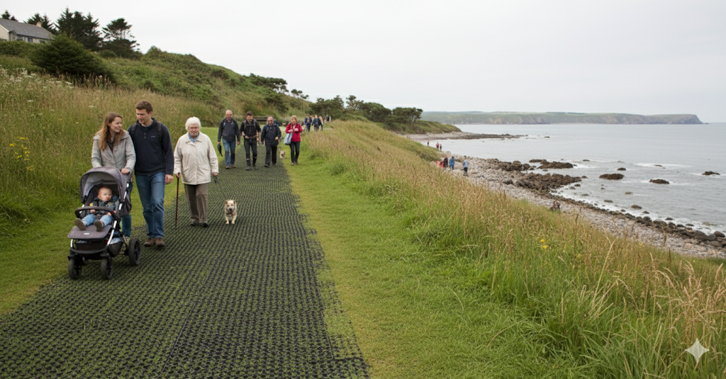 Rubber Grass Mat – Non-Slip, Eco-Friendly, Ground Protection
