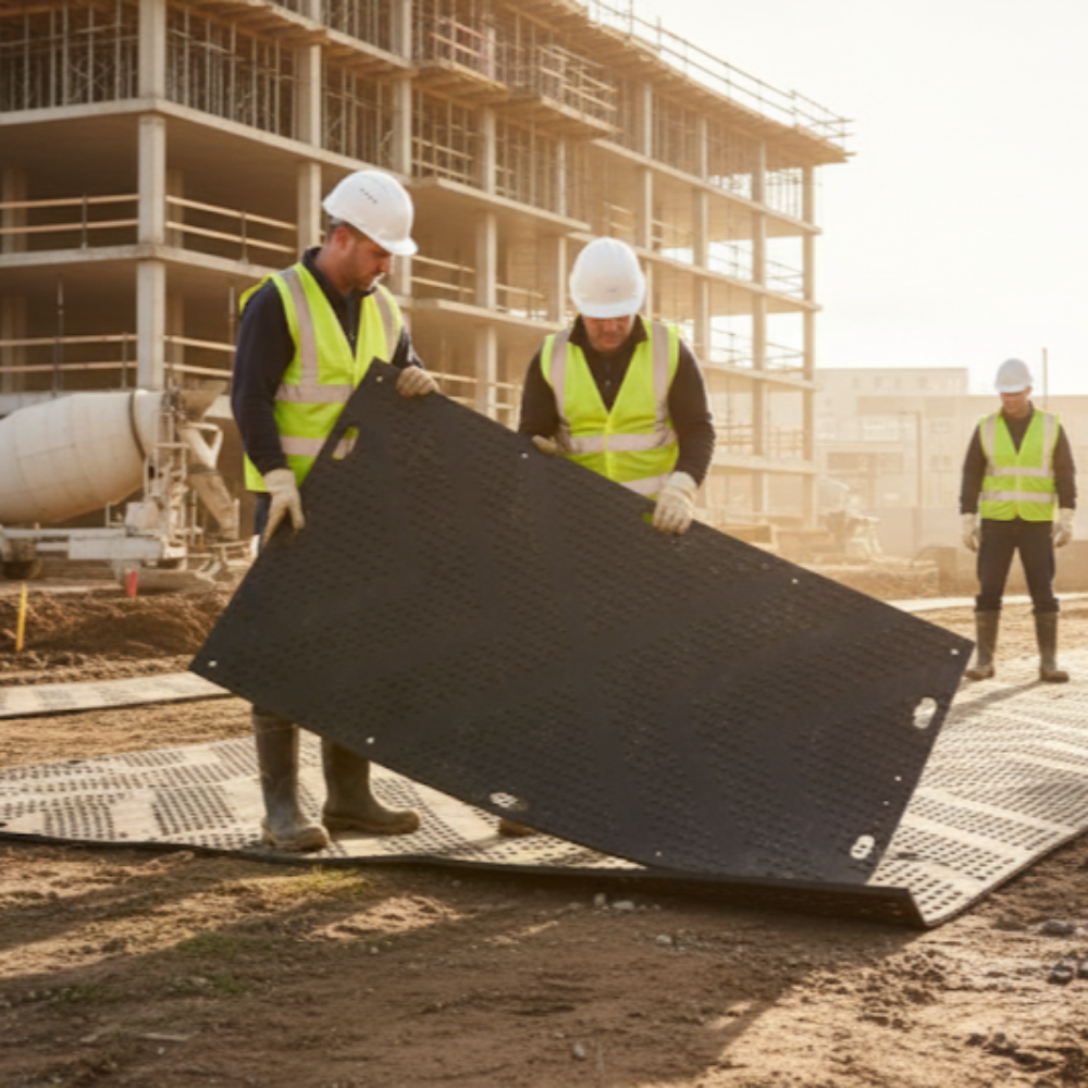 Heavy Duty Access Mat – HDPE, Double-Sided, Non-Slip Grip