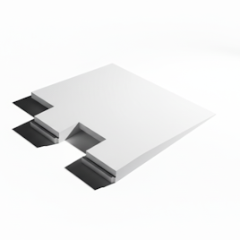 Event Flooring Ramp – HDPE, Anti-Trip, 500mm x 470mm