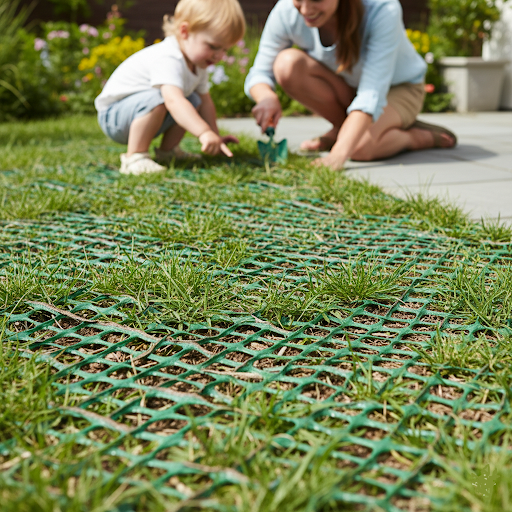 Grass Protection Mesh – Non-Slip, Flexible, 1m x 10m x 13mm