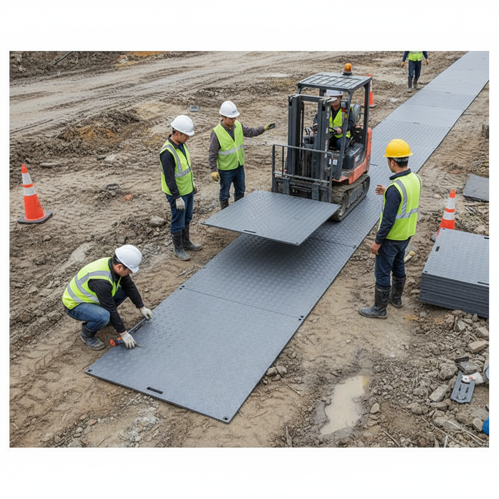 Ground Protection Board – LDPE, Lightweight, Non-Slip, 2400x1100mm