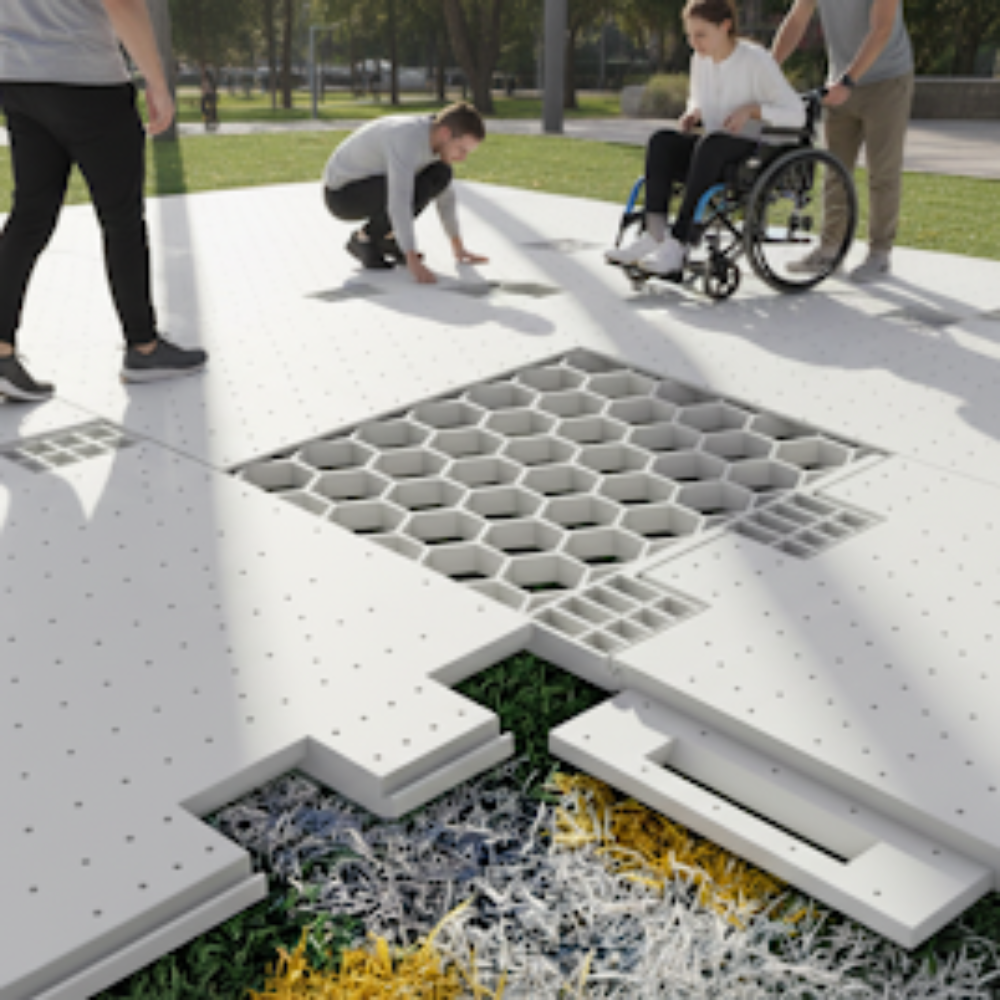 Heavy Duty Event Flooring – HDPE, Quick Install, 1m²