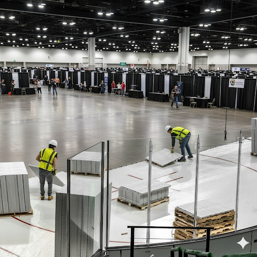 Heavy Duty Event Flooring – HDPE, Quick Install, 1m²