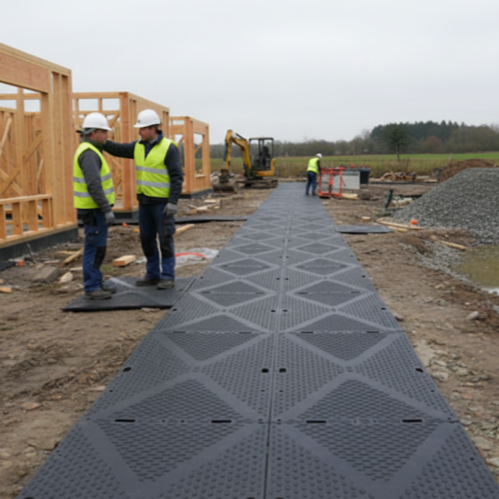 Heavy Duty Access Mat – HDPE, Double-Sided, Non-Slip Grip