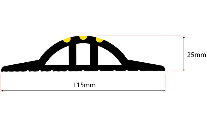 25mm Heavy Duty Garage Door Threshold Seal With Adhesive