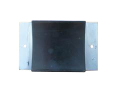 Powder Blue Aluminium Rubber Tipper Pad - 190 x 115 x 20-26 mm