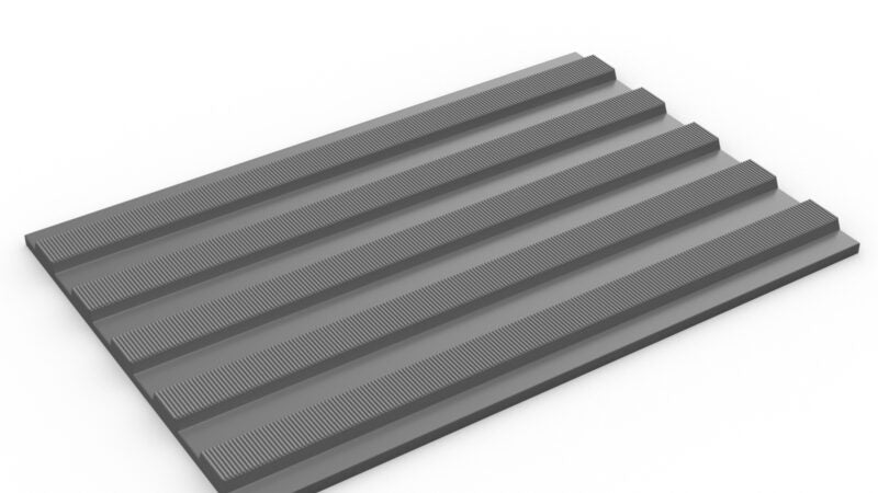 Dim Gray Electrical Insulation Matting Rib Surface and Hard Wearing Mats Slip Resistance Mats