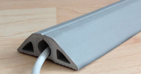 Snap Top Flexible Cable Snap Top L Grey - 9 M Protectors 5mm x 8mm hole