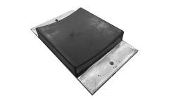 Dark Slate Gray Aluminium Rubber Tipper Pad - 190 x 115 x 20-26 mm